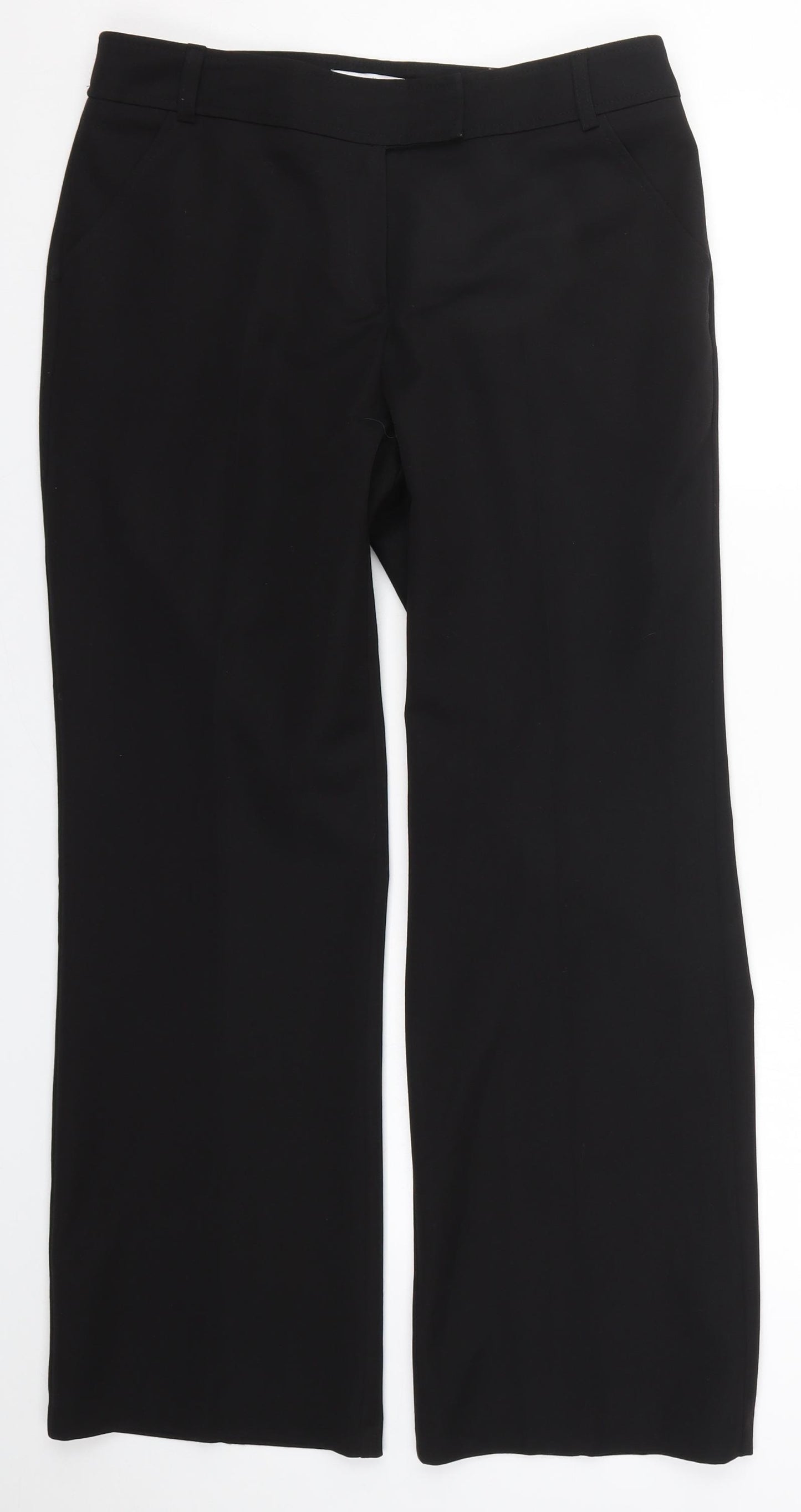 Wallis Womens Black   Trousers  Size 12 L29.5 in