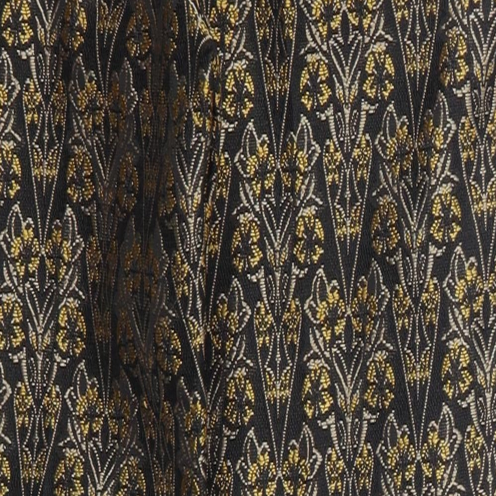 MNG Womens Yellow Fair Isle  Trousers  Size 8 L26 in