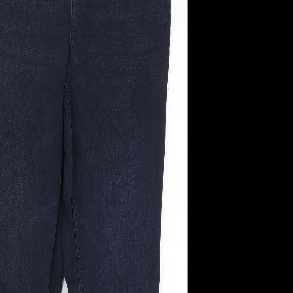 Marks and Spencer Womens Blue  Denim Straight Jeans Size 14 L26.5 in