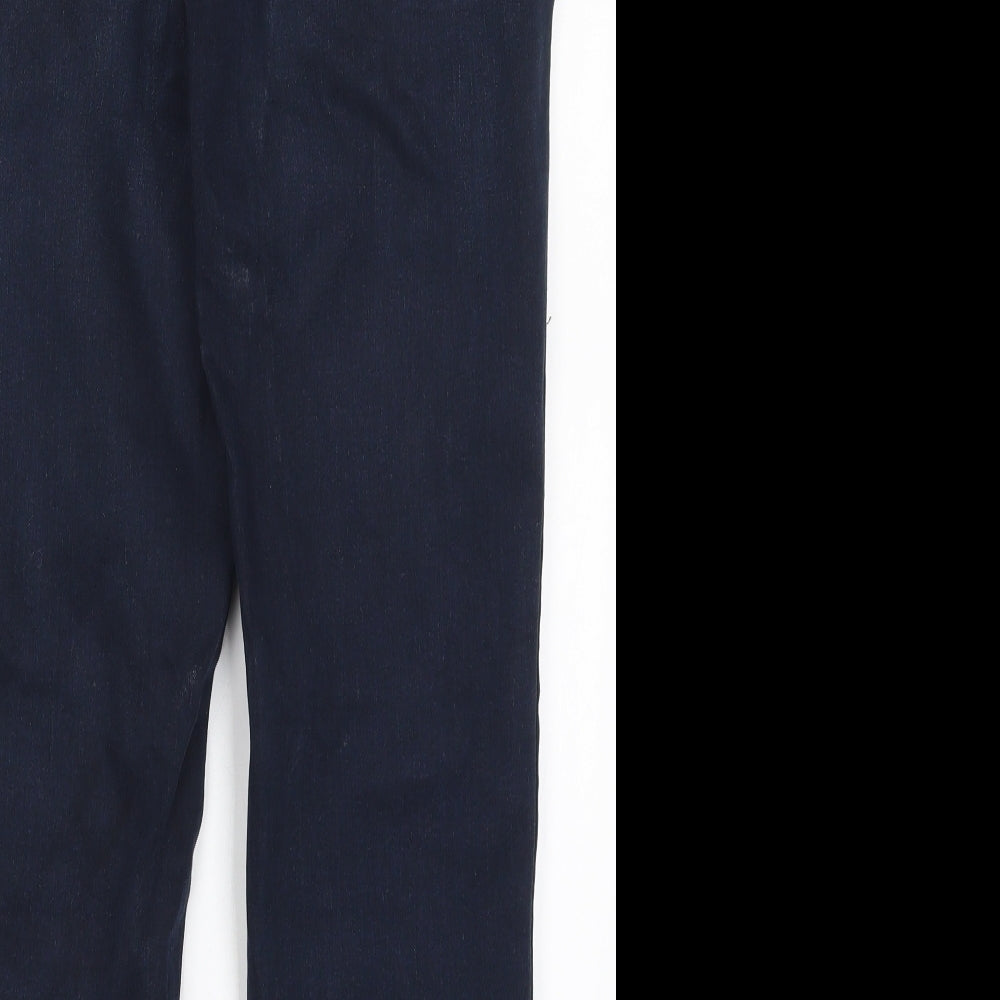 Marks and Spencer Womens Blue  Denim Straight Jeans Size 14 L26.5 in