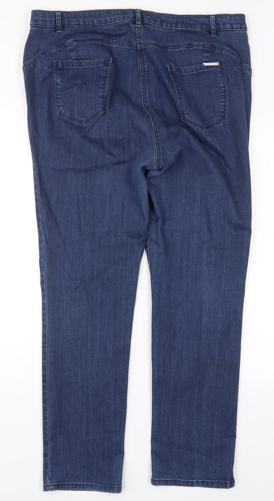 David Emanuel Womens Blue  Denim Straight Jeans Size 18 L28 in