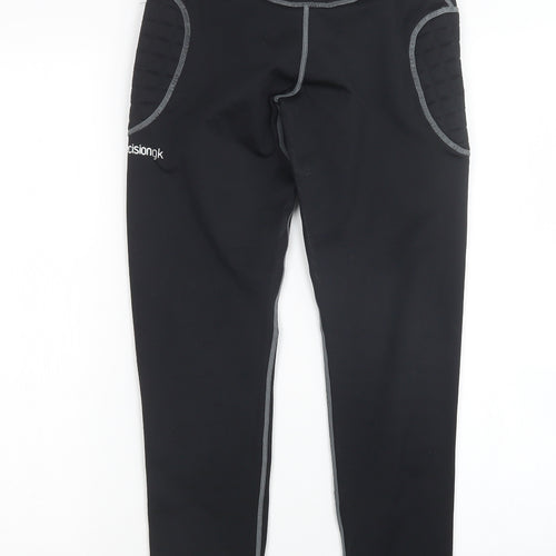Precisiongk Boys Black   Capri Trousers Size M
