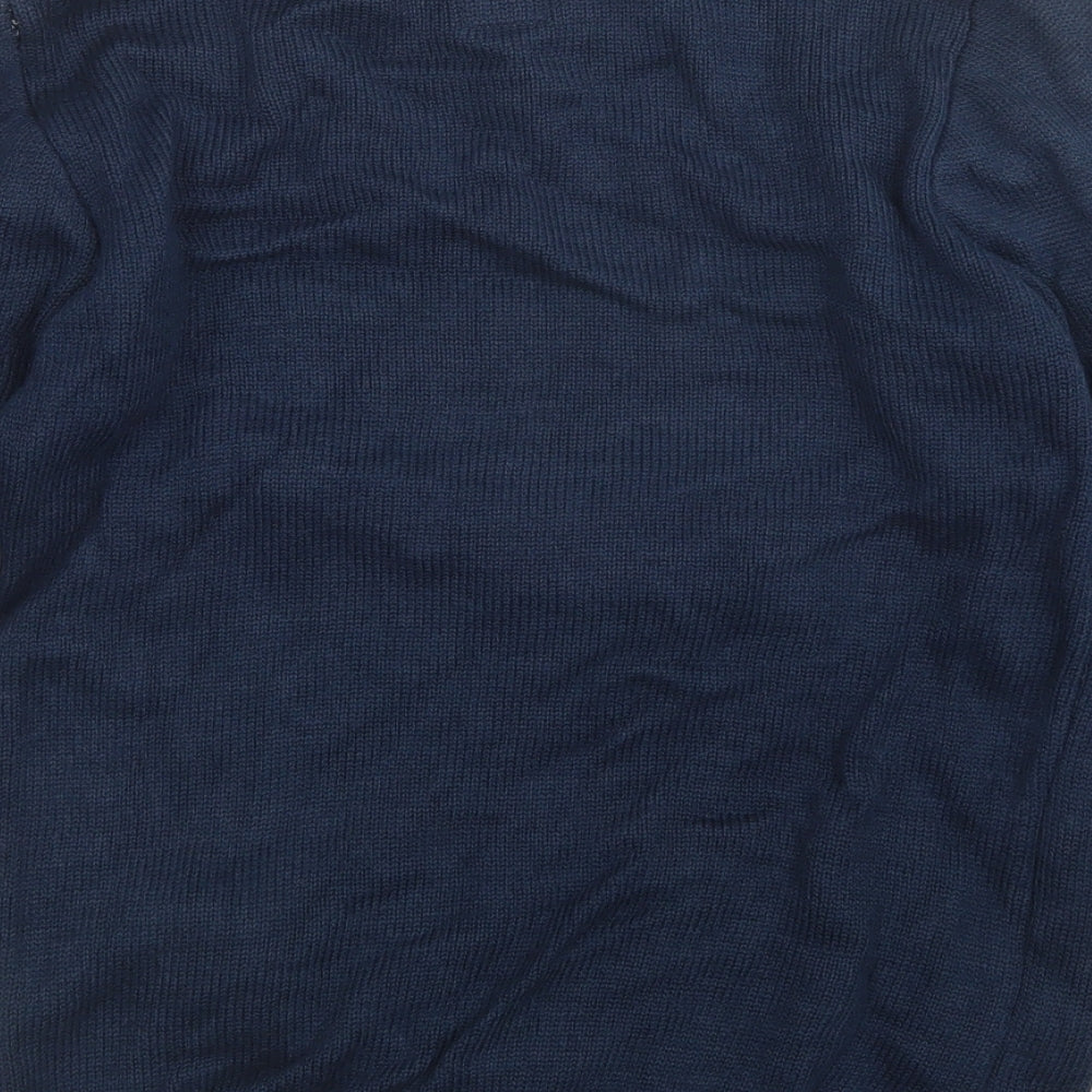 George Boys Blue  Knit Pullover Jumper Size 13-14 Years  - Christmas