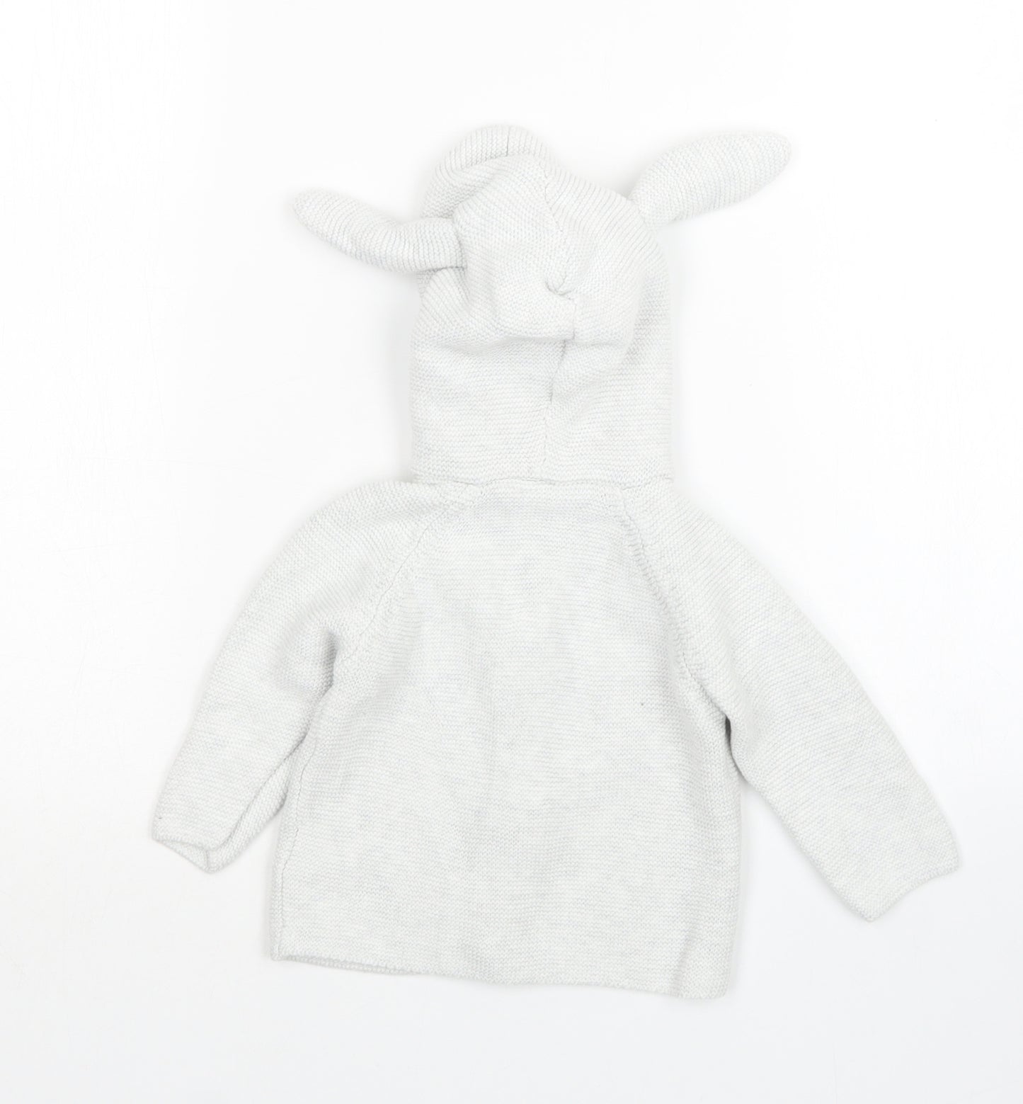 NEXT Boys Grey  Knit Cardigan Jumper Size 6-9 Months