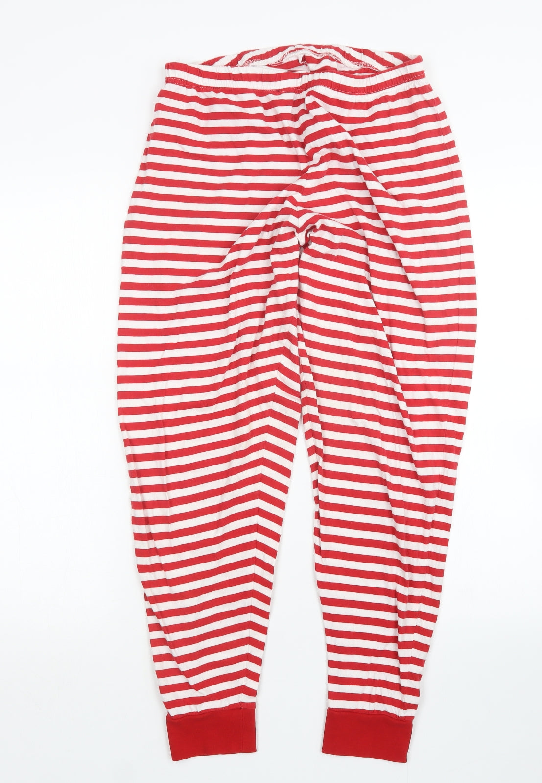 George Womens Red Striped  Capri Pyjama Set Size 12  - Christmas