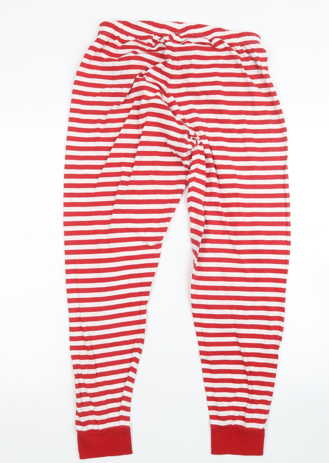 George Womens Red Striped  Capri Pyjama Set Size 12  - Christmas