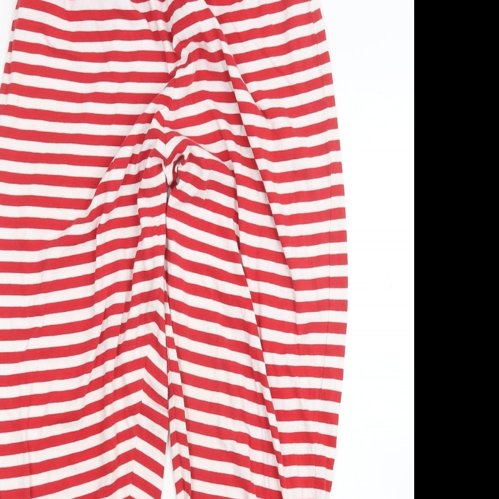 George Womens Red Striped  Capri Pyjama Set Size 12  - Christmas