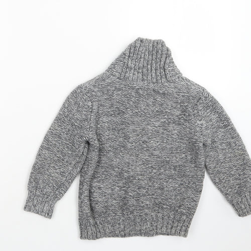 NEXT Boys Grey  Knit Pullover Sweatshirt Size 3-4 Years
