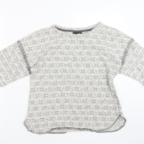Topshop Womens Beige  Knit Pullover Jumper Size 10