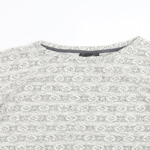 Topshop Womens Beige  Knit Pullover Jumper Size 10