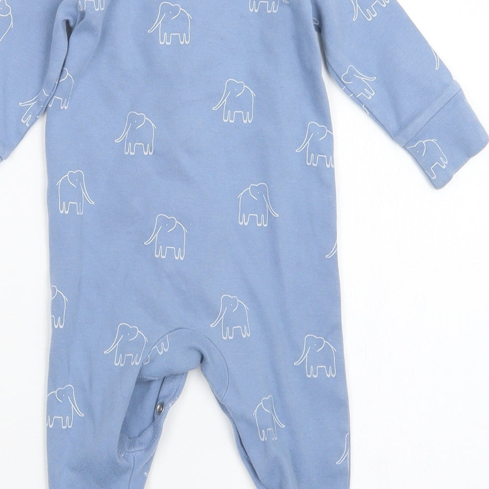 NEXT Boys Blue Geometric  Babydoll One Piece Size 3-6 Months