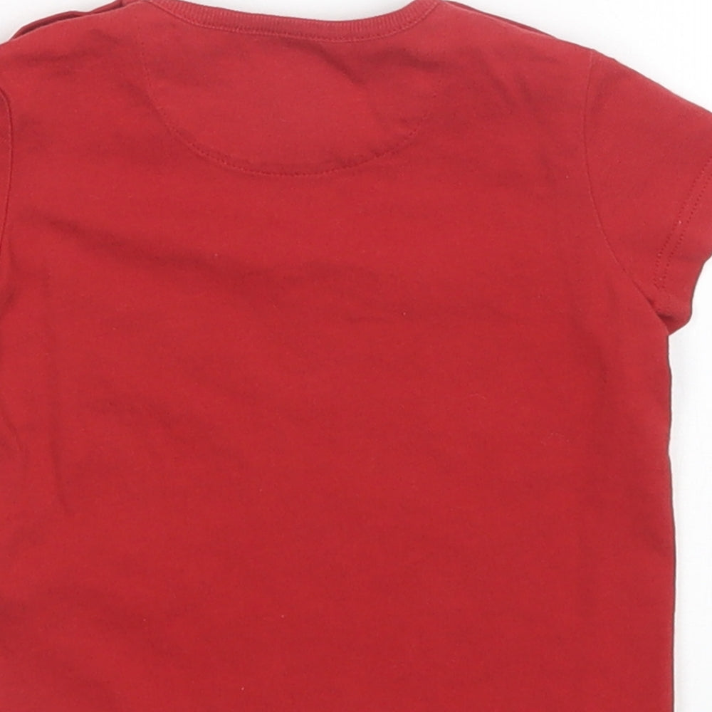 Burberry Boys Red   Basic T-Shirt Size 12 Months