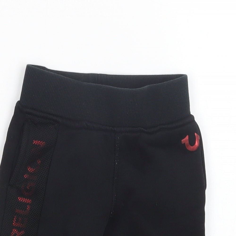 True Religion Boys Black   Jogger Trousers Size 3-6 Months