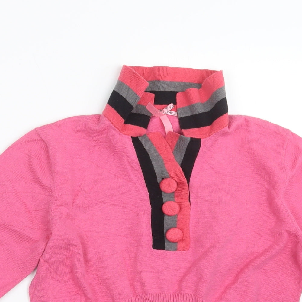 NEXT Womens Pink  Knit Pullover Jumper Size 14