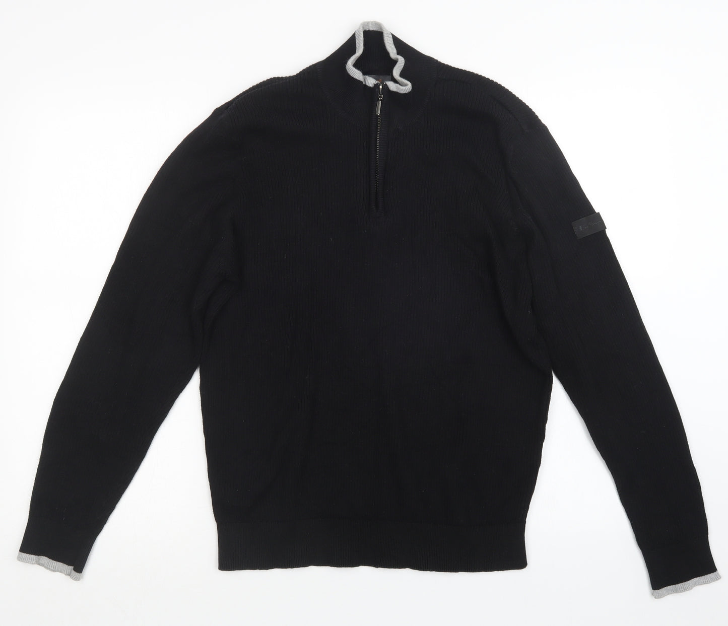 Ben Sherman Mens Black   Pullover Sweatshirt Size L