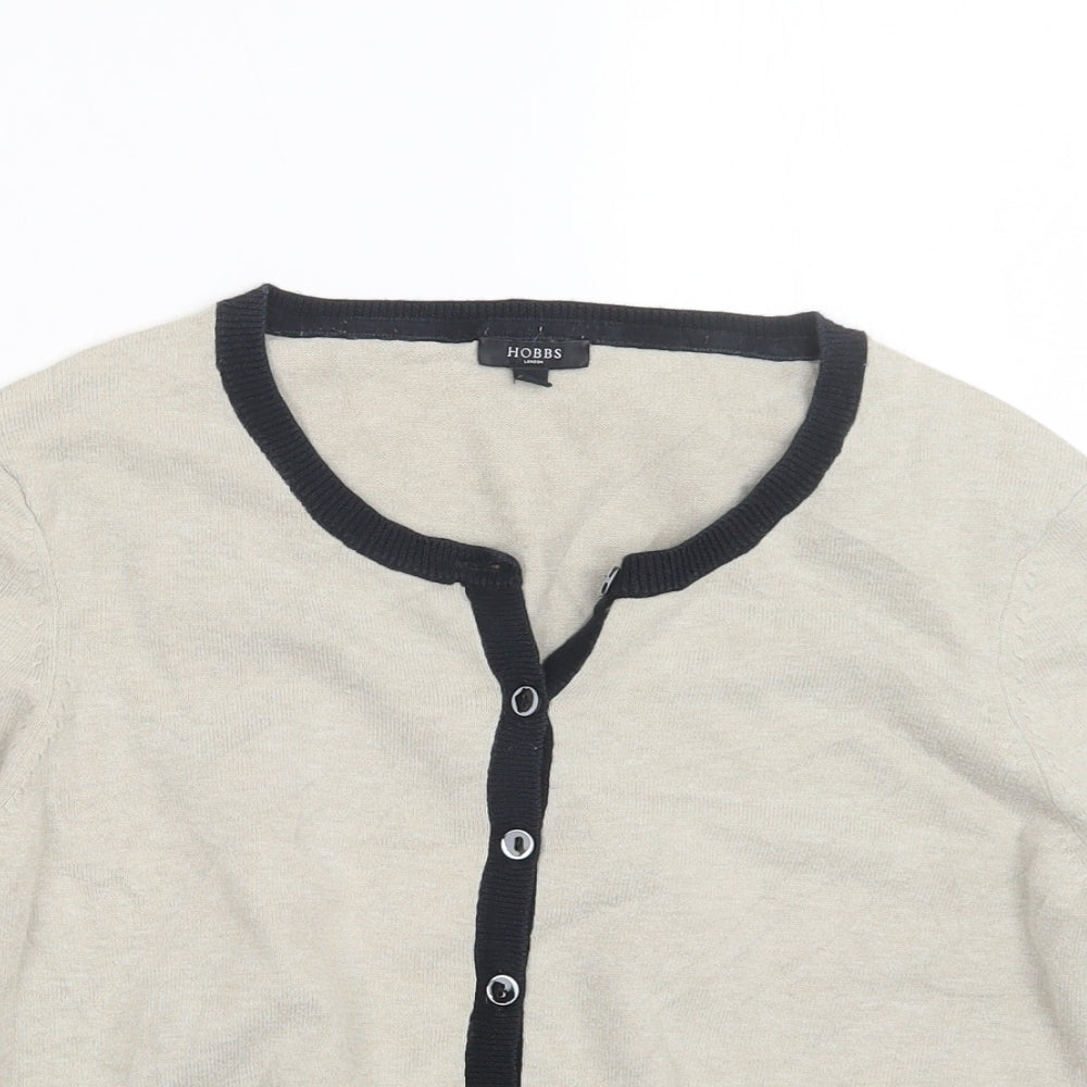 Hobbs Womens Beige   Cardigan Jumper Size 12