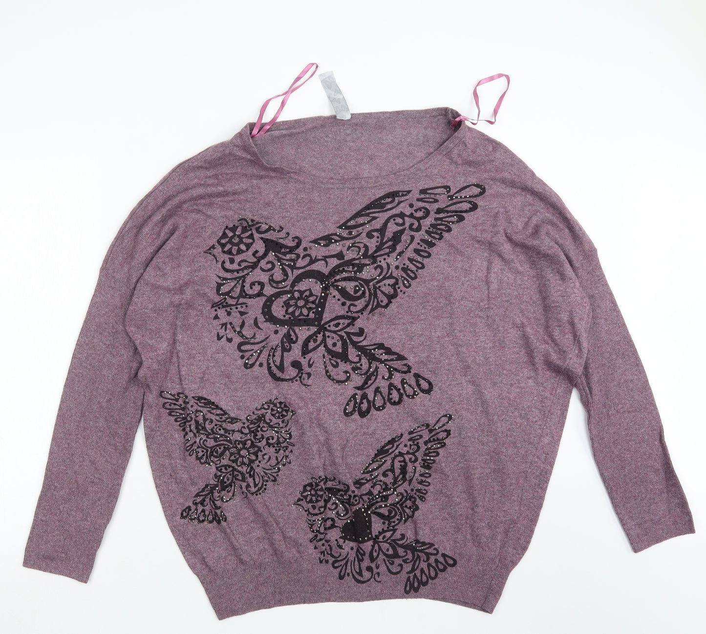 Yours Womens Purple   Pullover Jumper Size 22