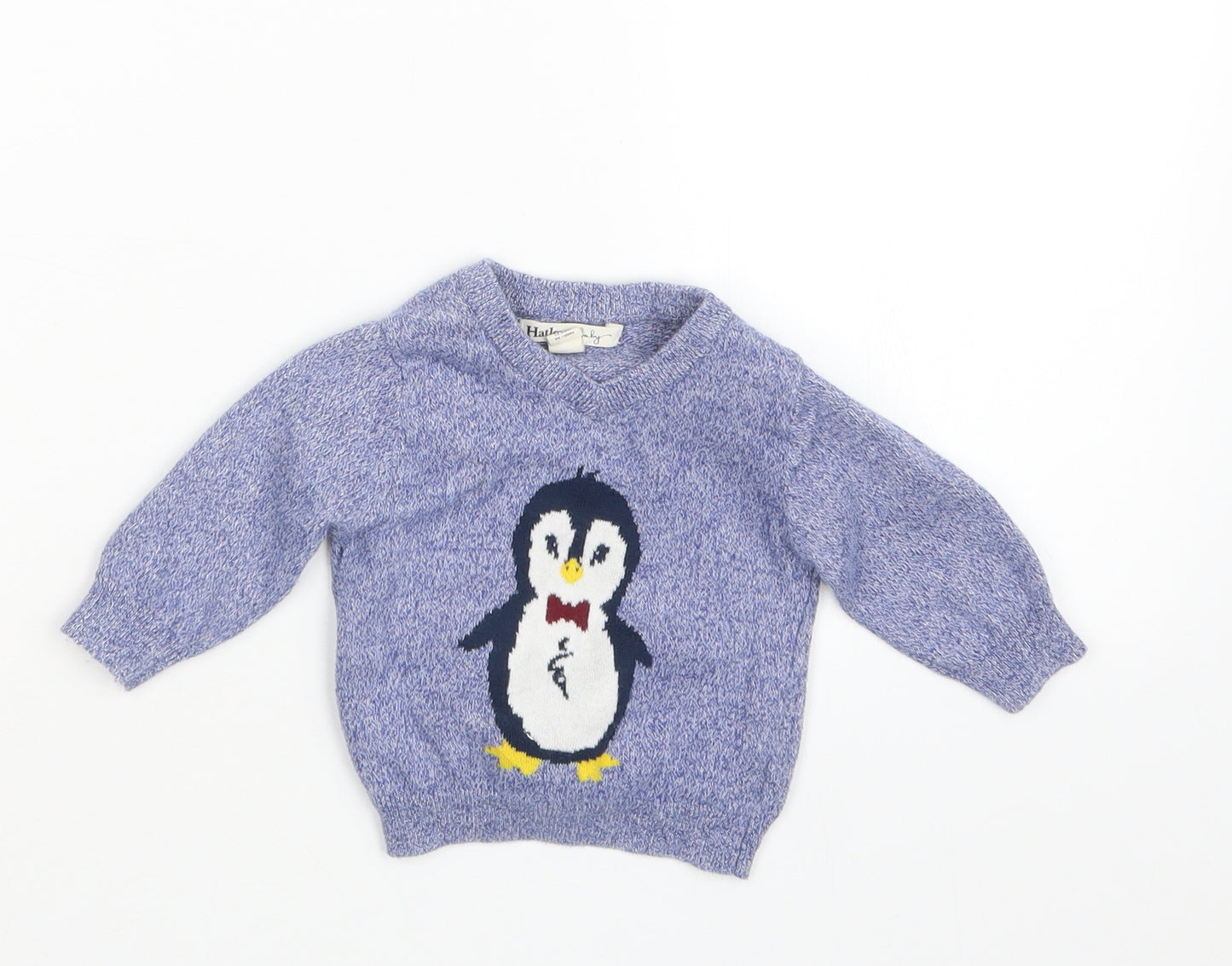 Hatley Boys Blue  Knit Pullover Jumper Size 6-9 Months