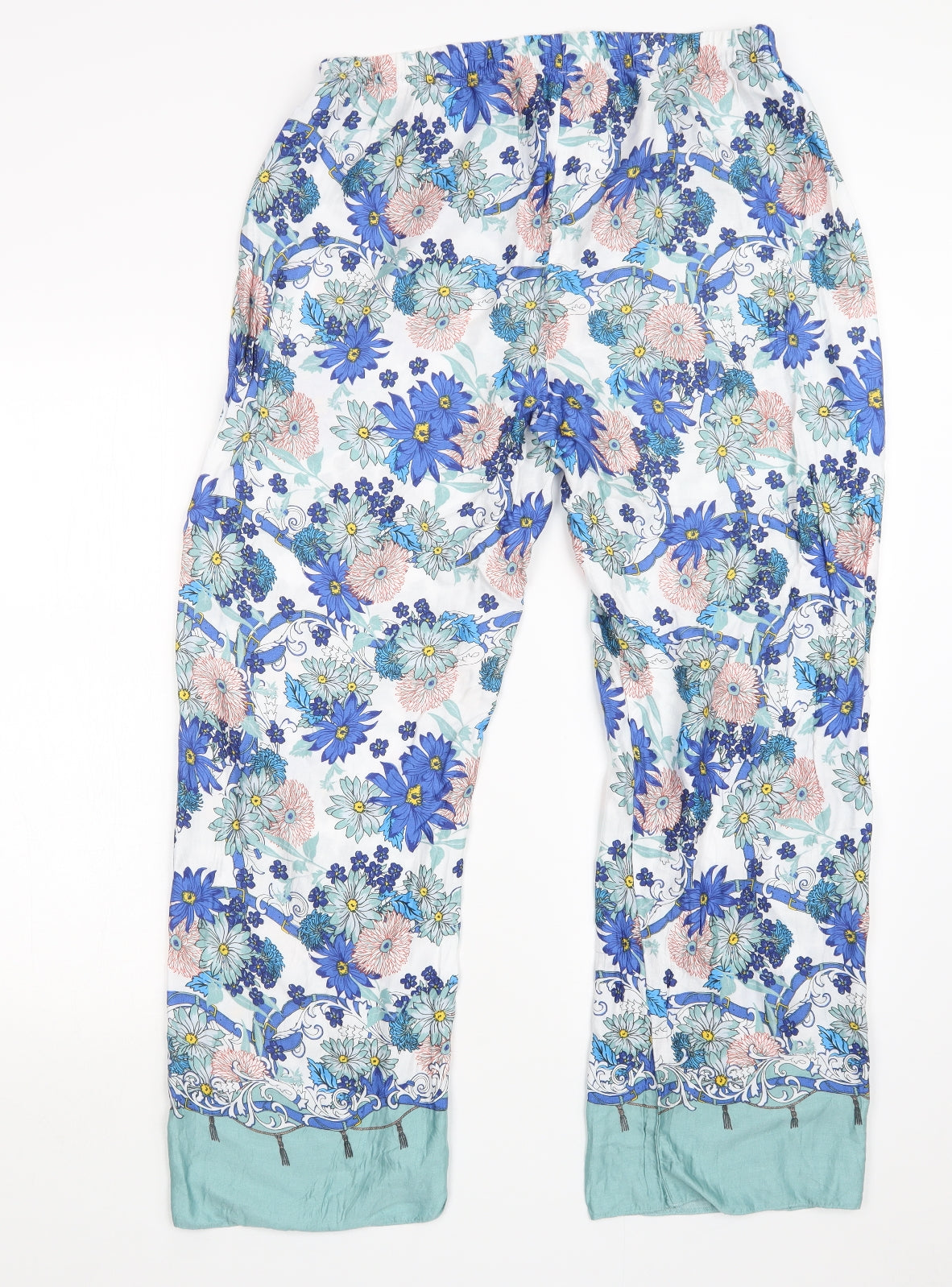 Matalan Womens Blue Geometric  Capri Pyjama Set Size 16