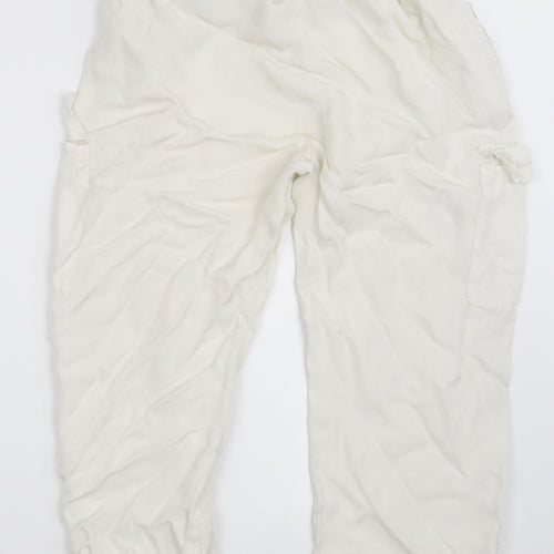 Preworn Womens White   Cargo Trousers Size 24 in L23.5 in