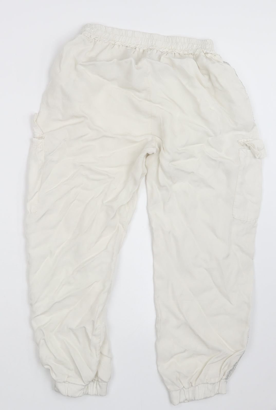 Preworn Womens White   Cargo Trousers Size 24 in L23.5 in