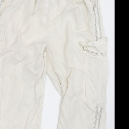 Preworn Womens White   Cargo Trousers Size 24 in L23.5 in