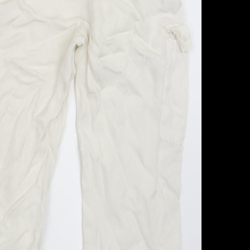 Preworn Womens White   Cargo Trousers Size 24 in L23.5 in