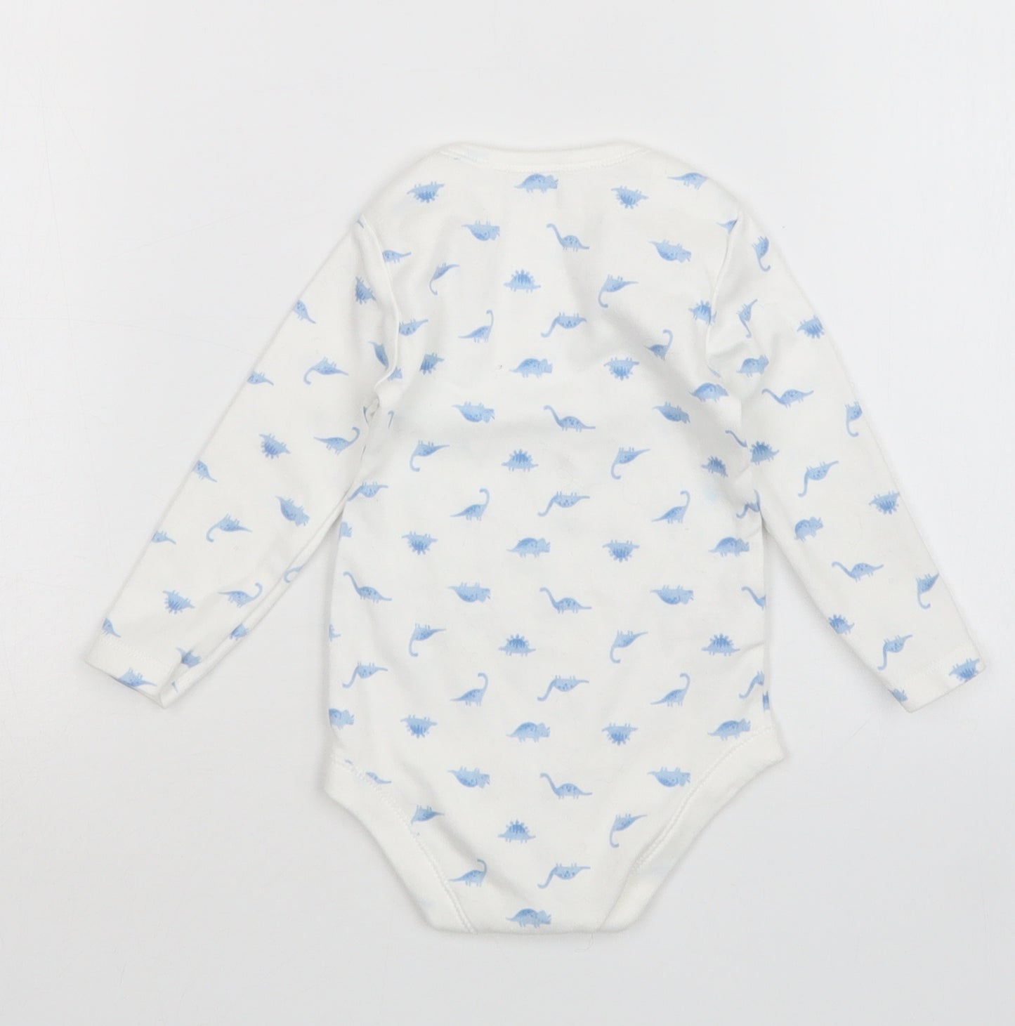 TU Boys White Geometric  Babygrow One-Piece Size 3-6 Months