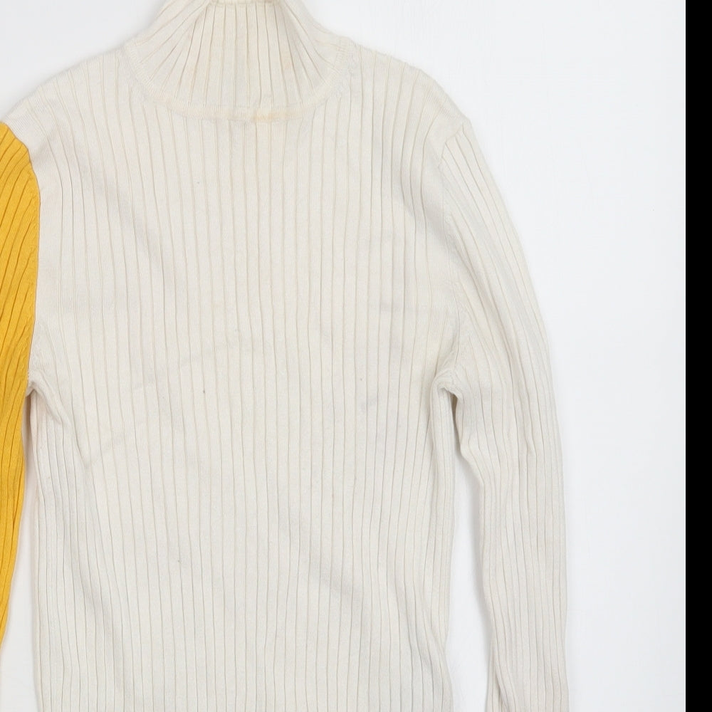 Zara Knit Womens White   Pullover Jumper Size M