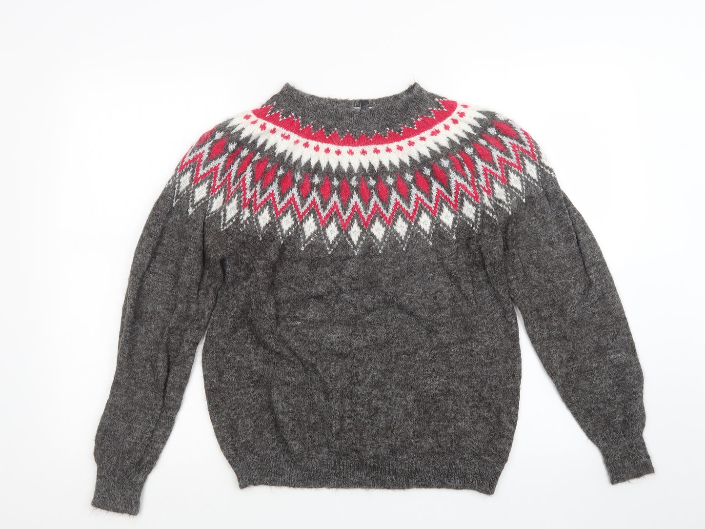 Peacocks Womens Grey  Knit Pullover Jumper Size S