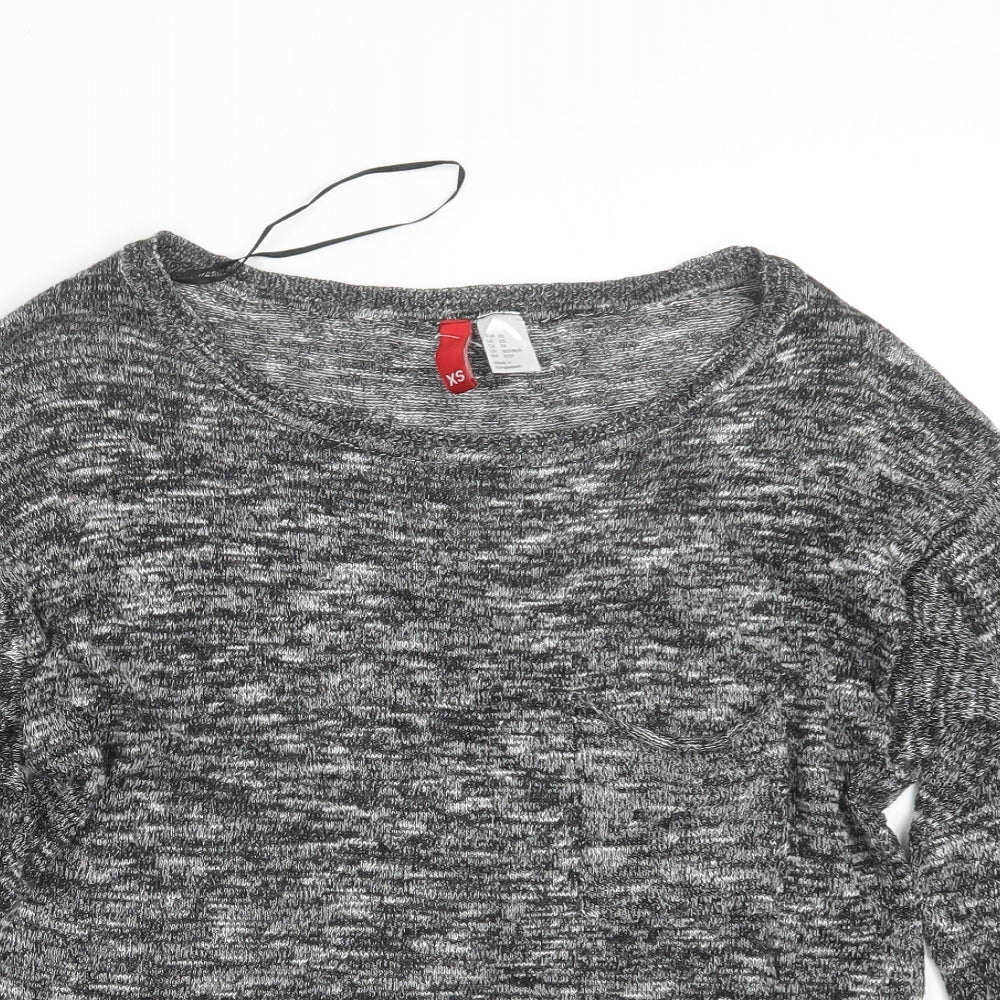 Divided by H&M Womens Black  Knit Pullover Jumper Size XS