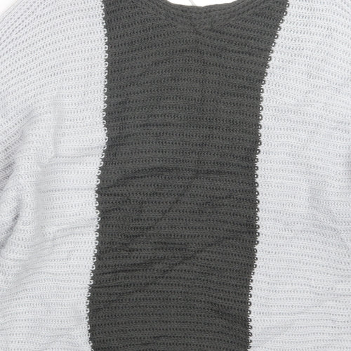 Jean Pascale Womens Grey  Knit Pullover Jumper Size S