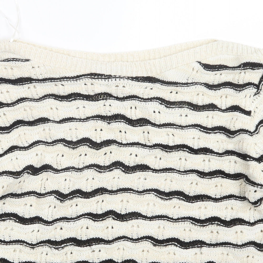 M&Co Womens Beige  Knit Pullover Jumper Size L