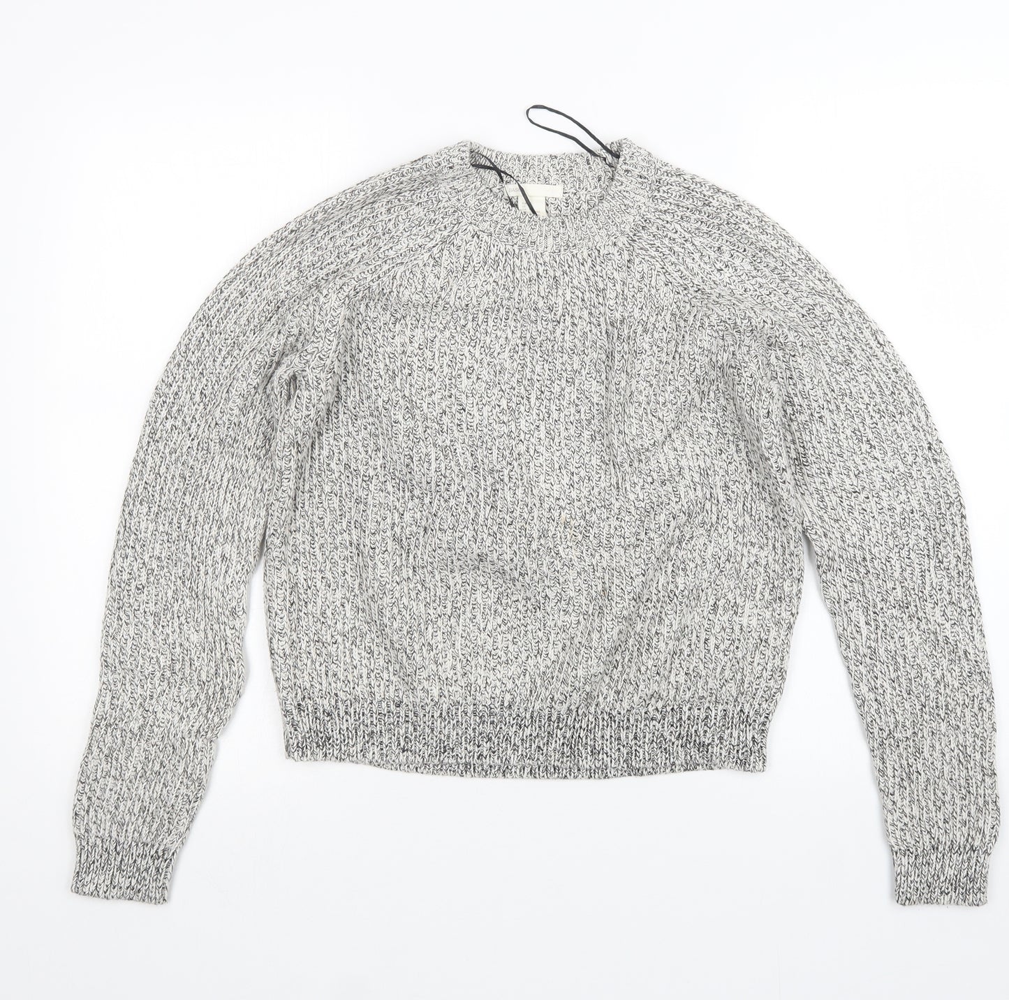 H&M Womens Black  Knit Pullover Jumper Size M