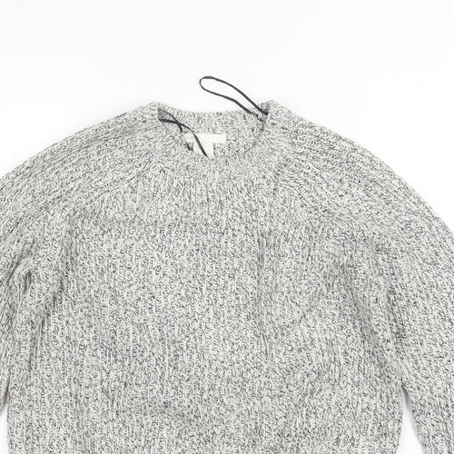 H&M Womens Black  Knit Pullover Jumper Size M
