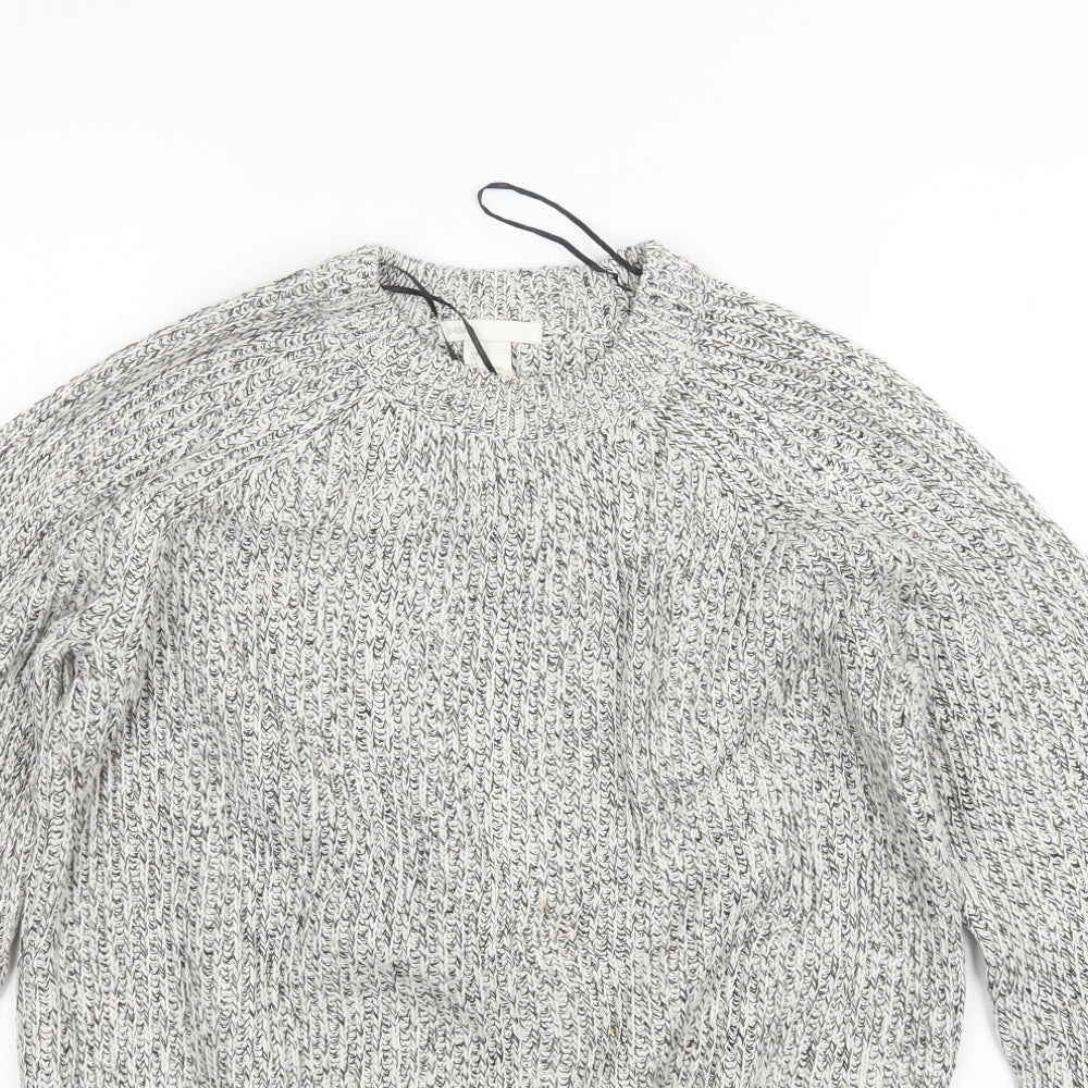 H&M Womens Black  Knit Pullover Jumper Size M