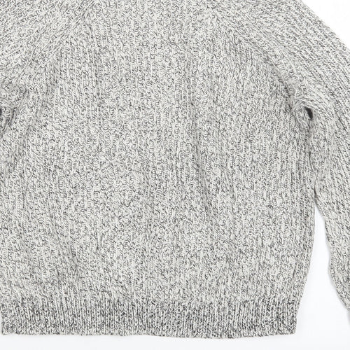 H&M Womens Black  Knit Pullover Jumper Size M