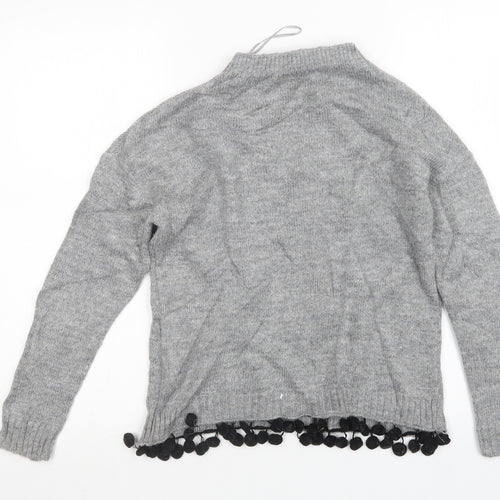 Primark Womens Grey  Knit Pullover Jumper Size 4
