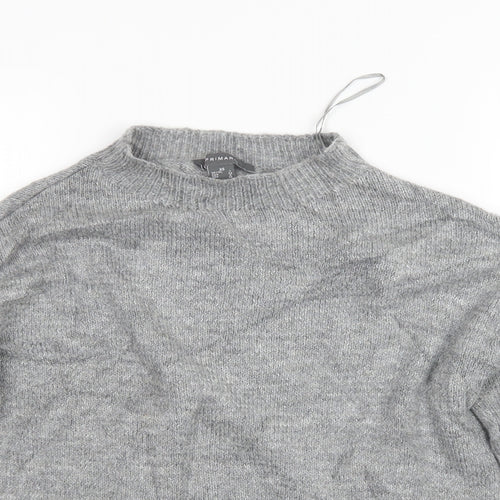 Primark Womens Grey  Knit Pullover Jumper Size 4