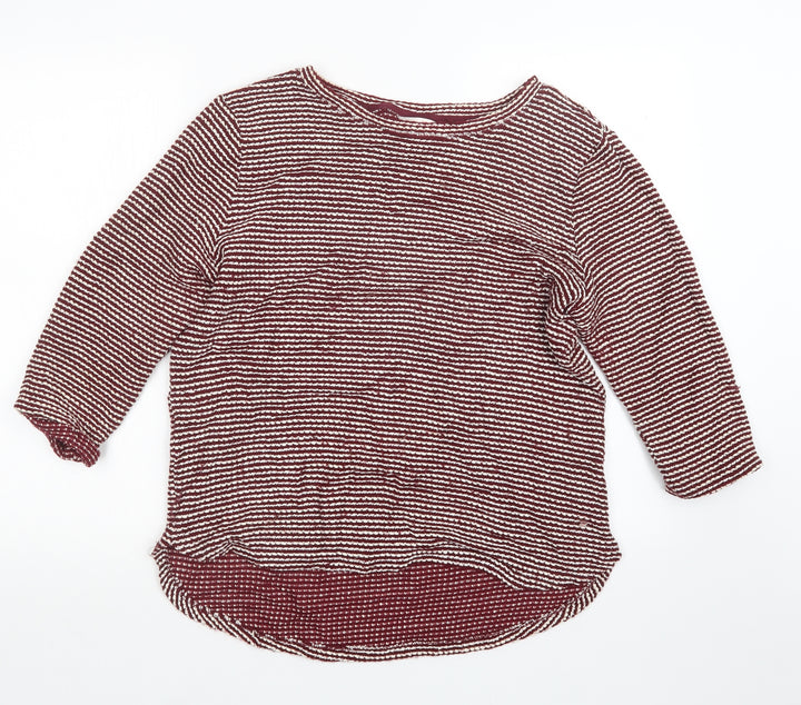 H&M Womens Red  Knit Pullover Jumper Size M
