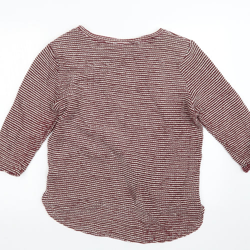 H&M Womens Red  Knit Pullover Jumper Size M