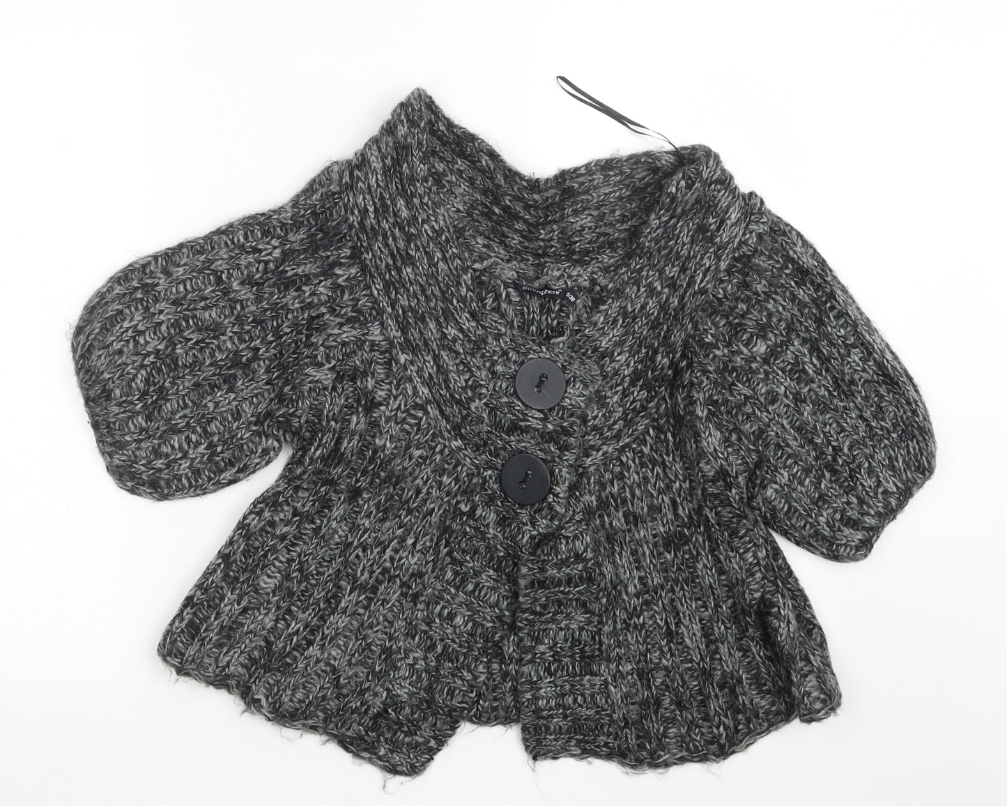 Atmosphere Womens Black  Knit Cardigan Jumper Size 10