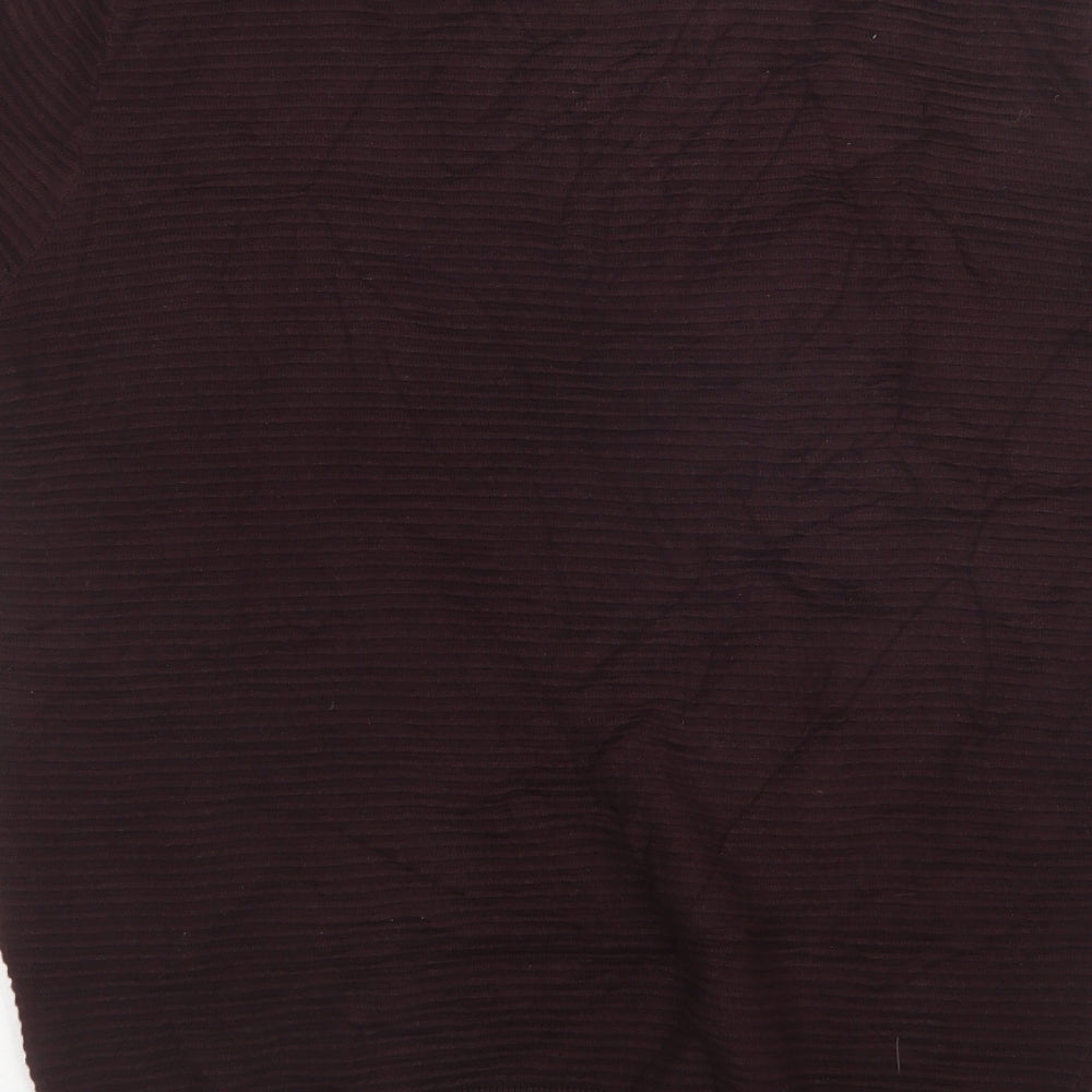 Pierre Cardin Mens Purple  Knit  Polo Size M