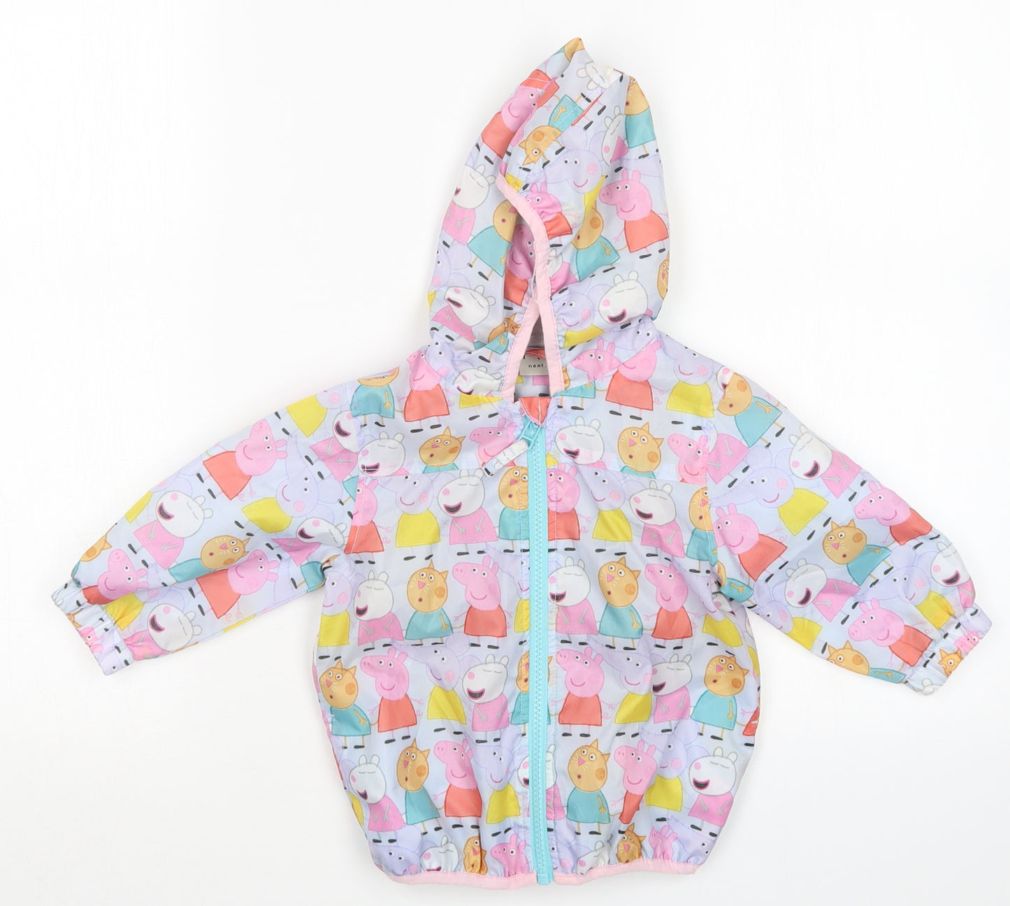 NEXT Girls Purple Geometric  Jacket  Size 9-12 Months  - Peppa Pig