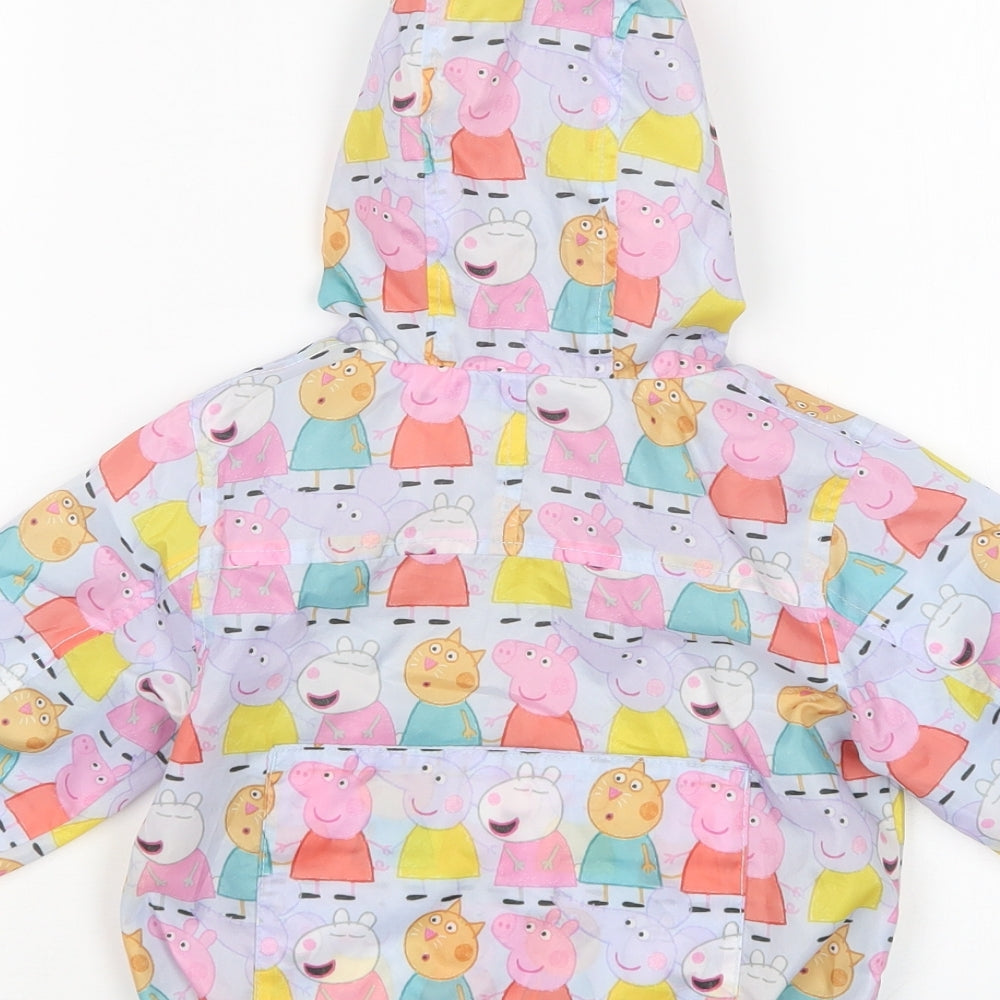 NEXT Girls Purple Geometric  Jacket  Size 9-12 Months  - Peppa Pig