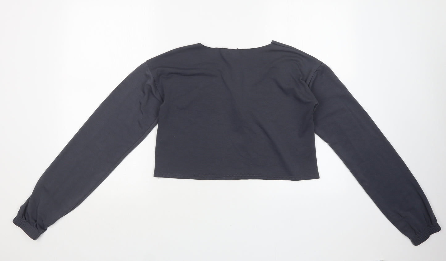 PRETTYLITTLETHING Womens Grey   Pullover Sweatshirt Size 8