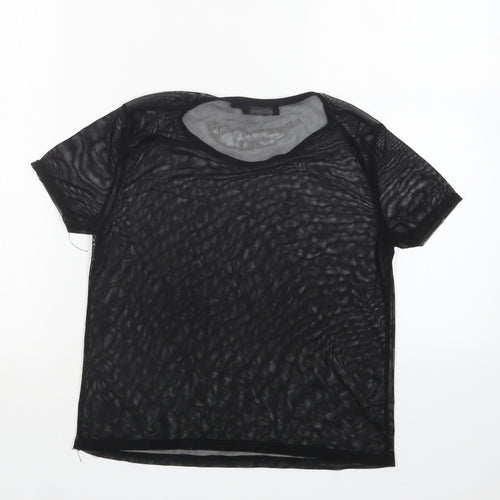 PRETTYLITTLETHING Womens Black   Basic T-Shirt Size 8