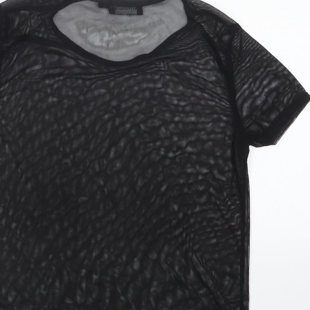 PRETTYLITTLETHING Womens Black   Basic T-Shirt Size 8