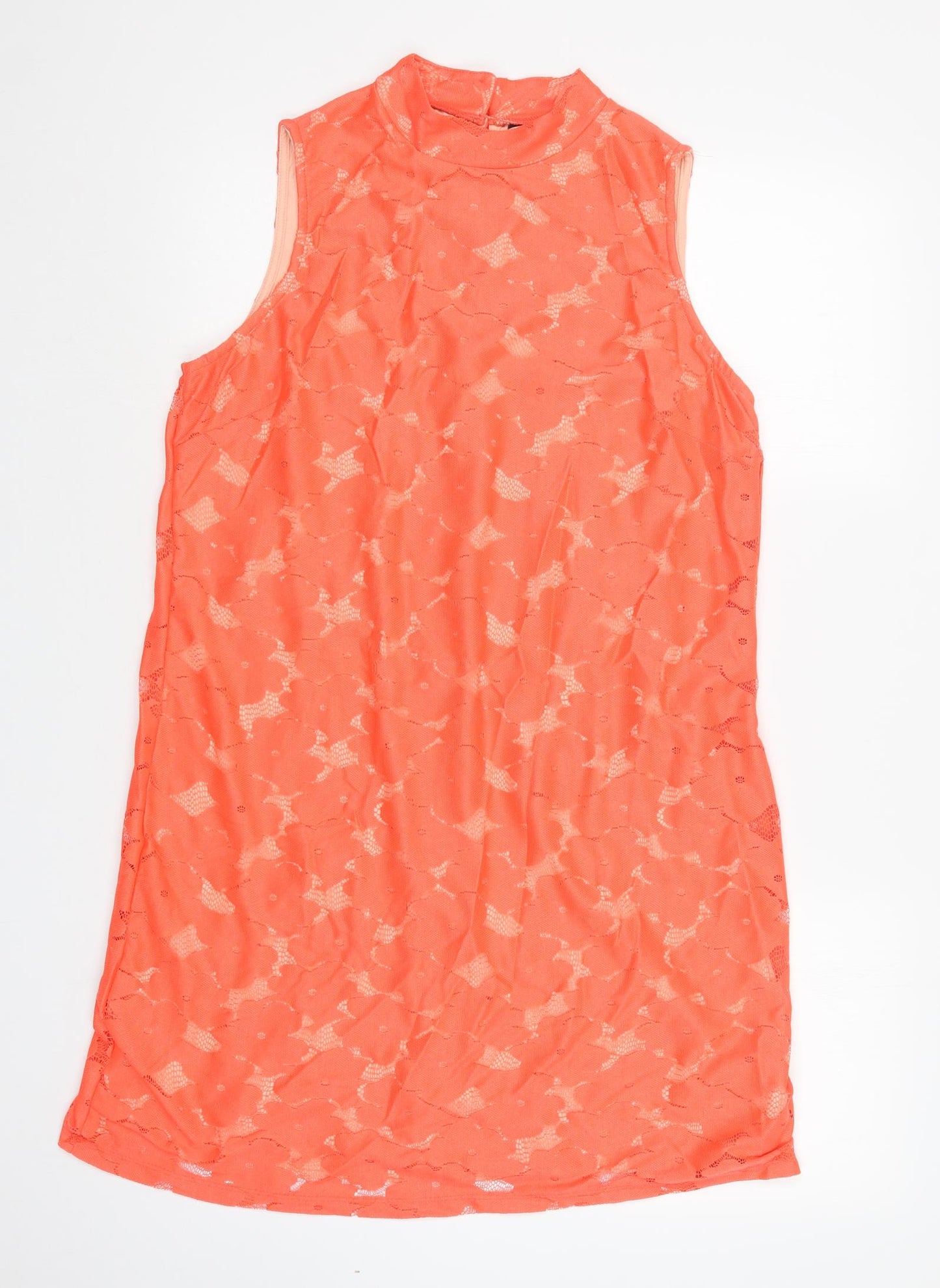 TU Womens Orange   Shirt Dress  Size 14