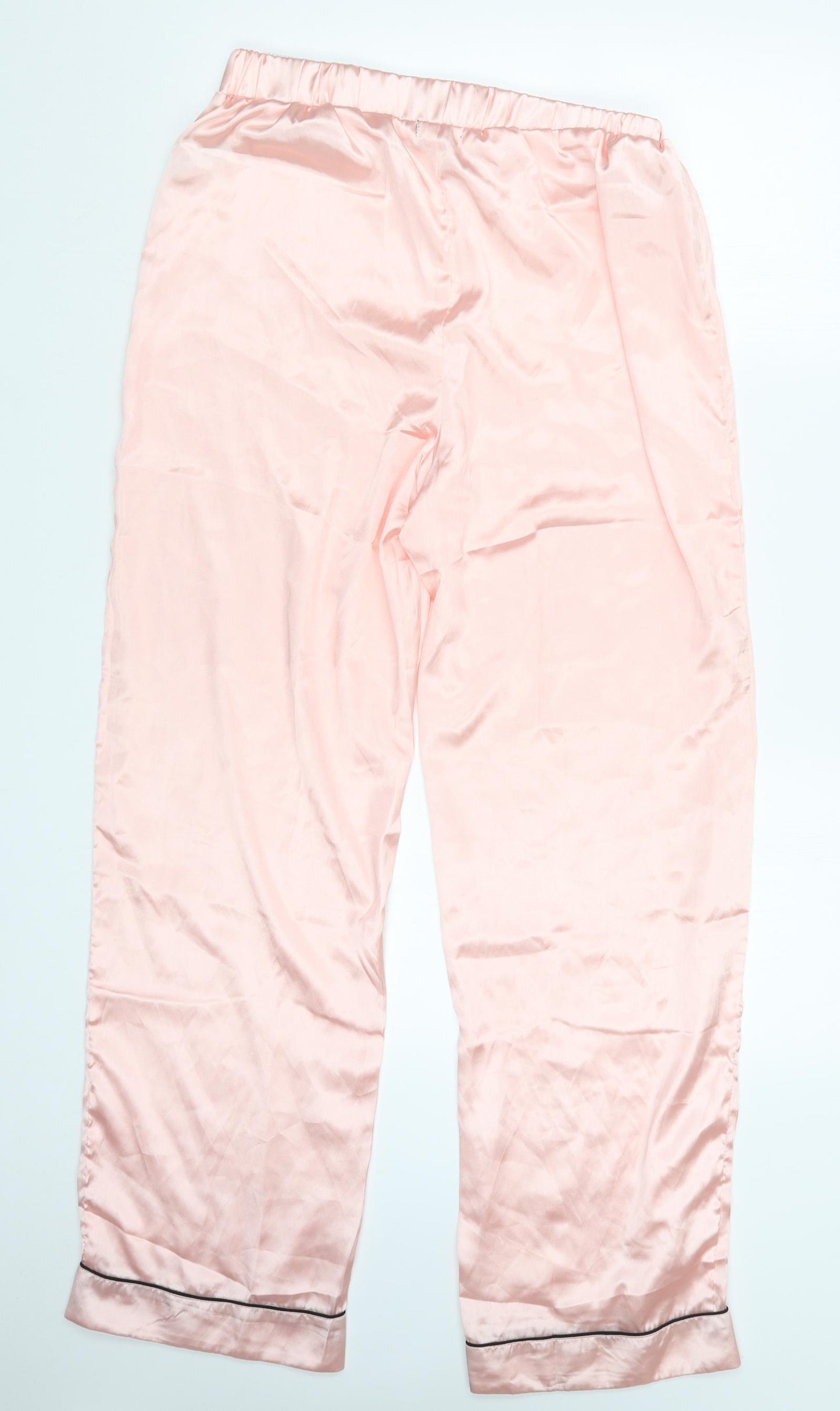 Boohoo Womens Pink Geometric  Capri Pyjama Set Size 12